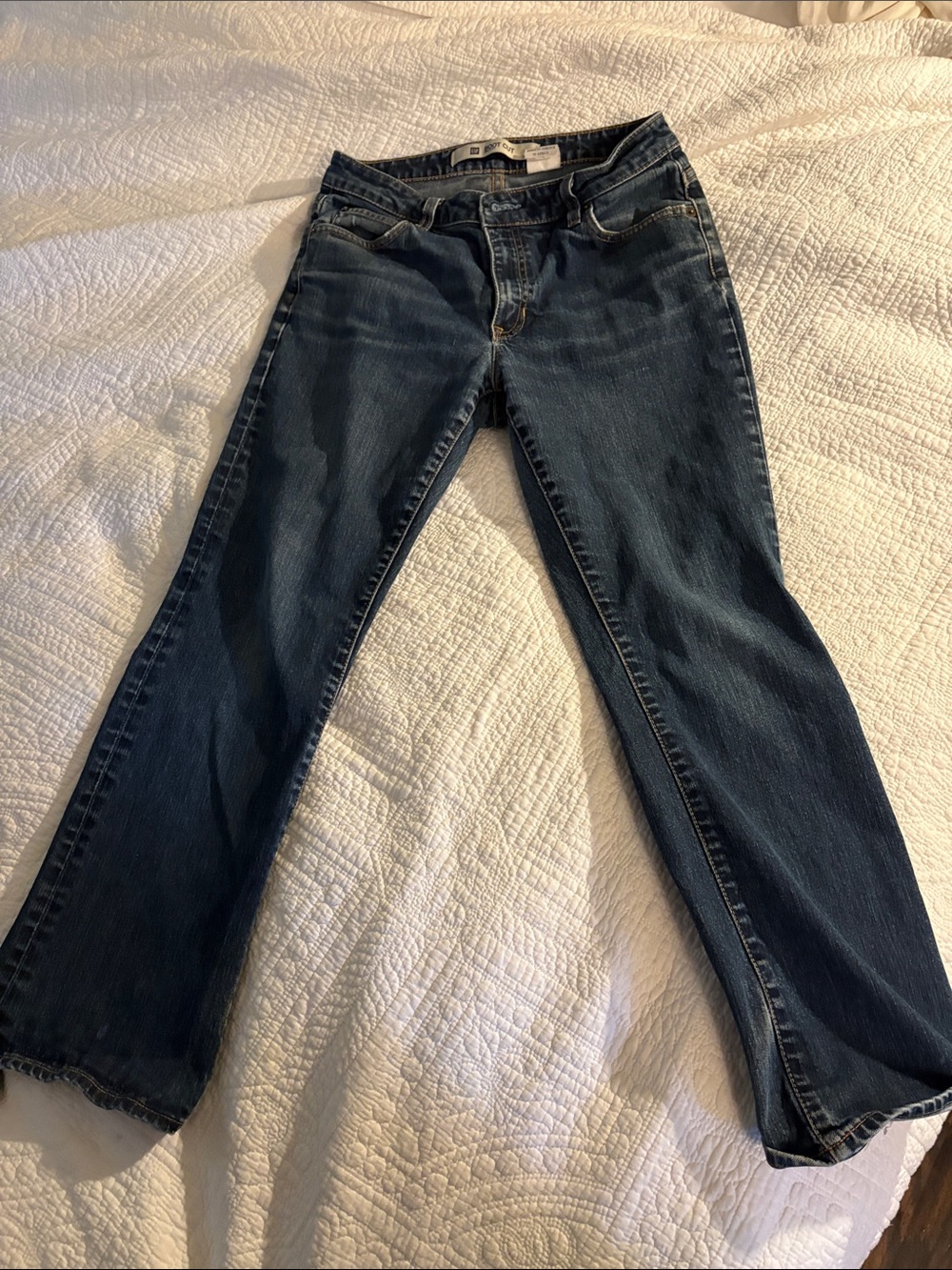 GAP Women’s Boot Cut Jeans in Dark Blue Denim
